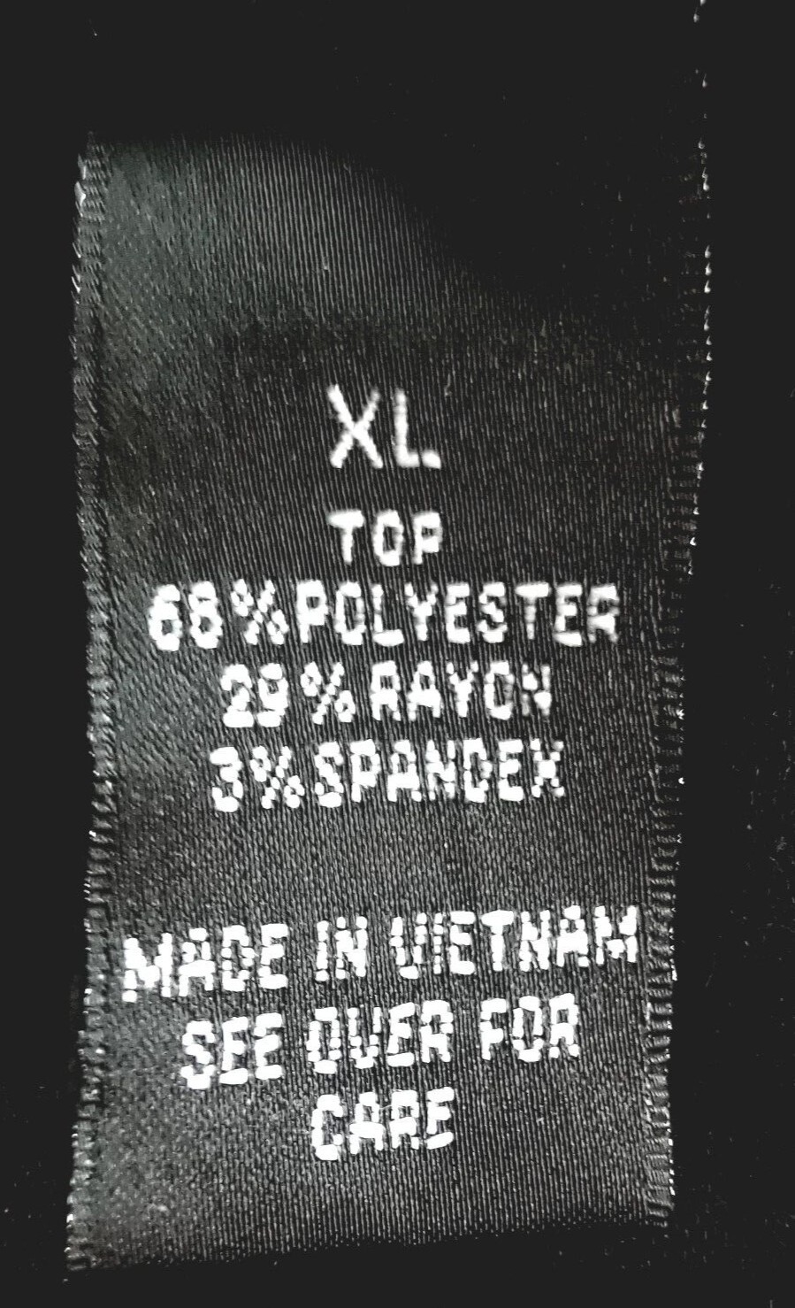 TA1-24 I.N. Studio XL woman’s 3/4 sleeve blouse black with teardrop beads, soft
