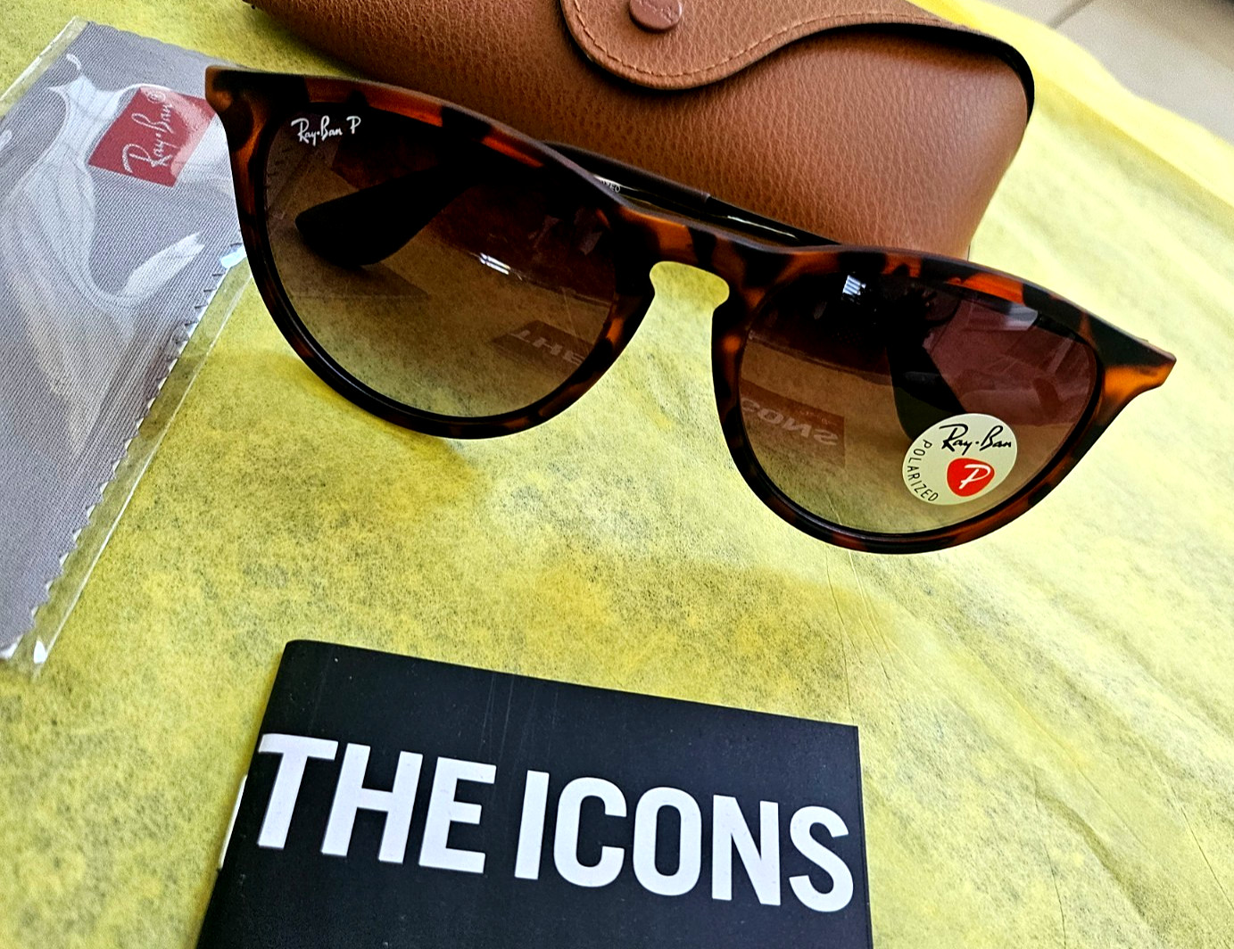 Ray Ban Erika Polarized RB4171/brown gradient Polycarbonate lenses Tortoise Fram