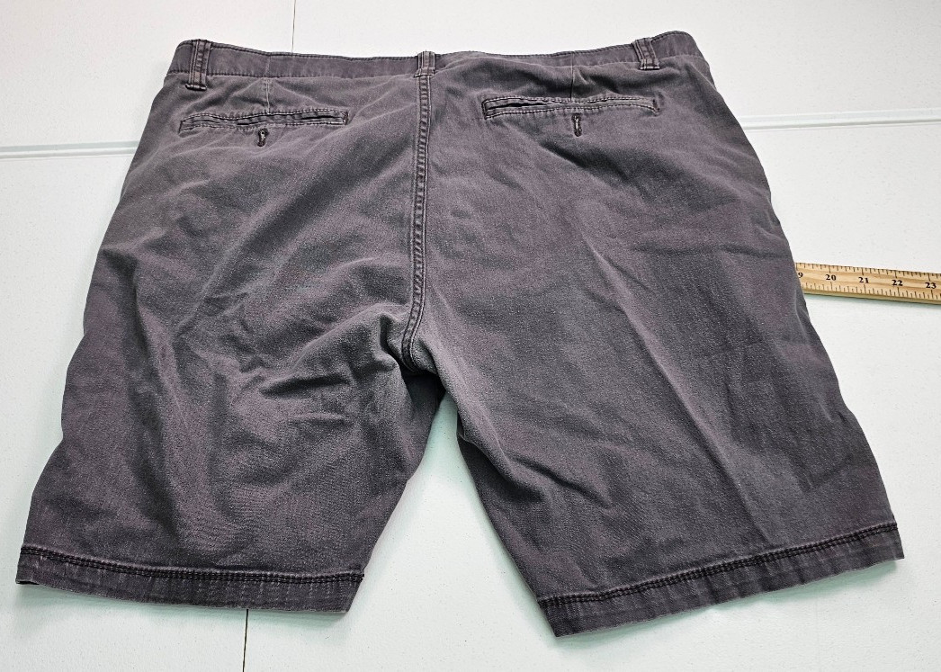 Iron Co Mens Shorts 38 Grey Flex Waistband Comfort Stretch Flat Front 1435250S