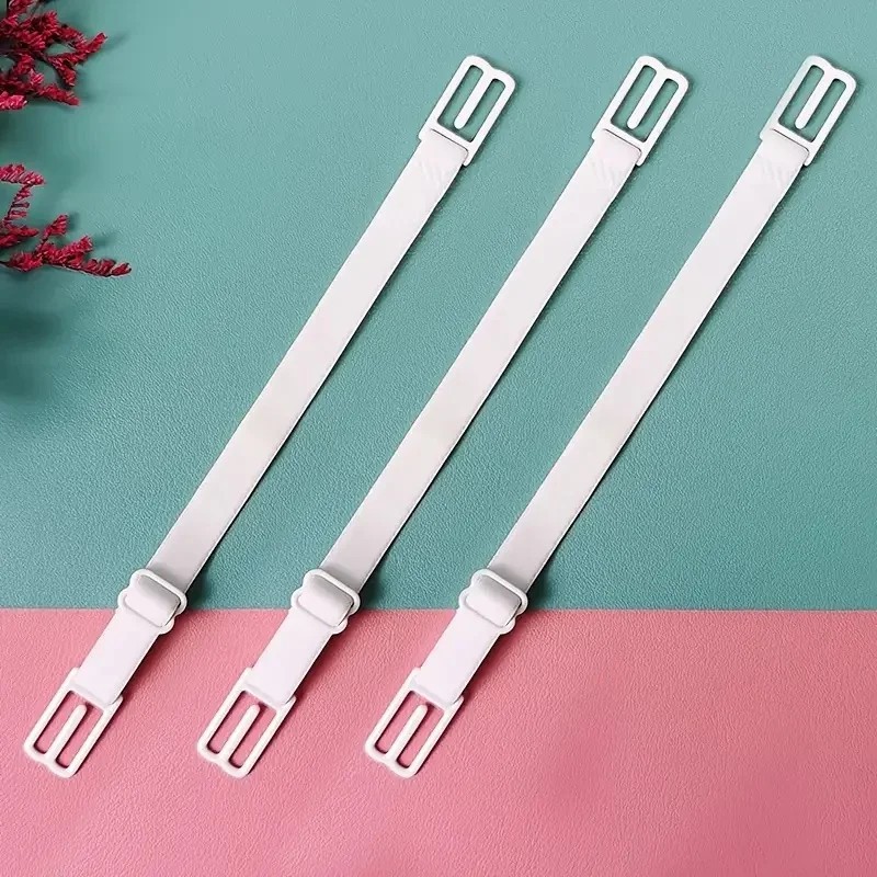 3pc Bra Strap Holder Nonslip Elastic Adjustable Band Strap Racer Back Clip Women