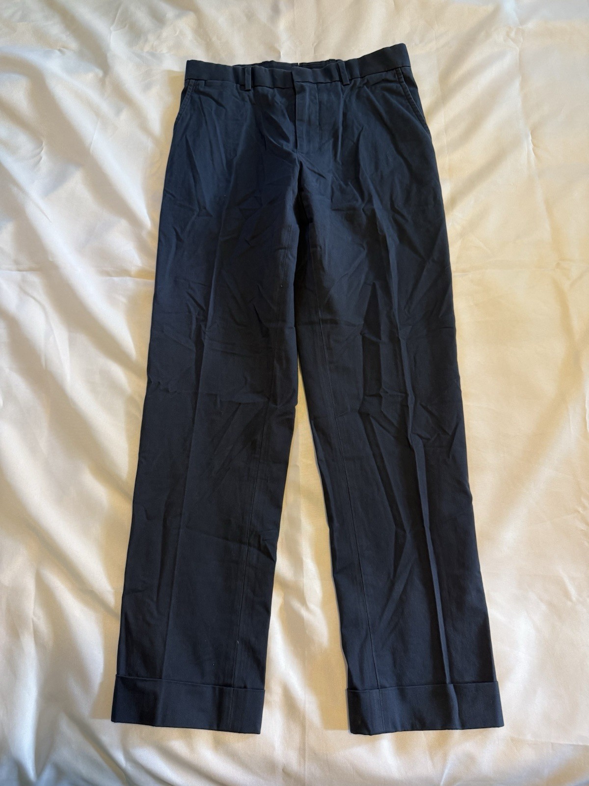 Polo Ralph Lauren Men’s Navy Blue Stretch Twill Dress Pants Cuffed NWOT Multi