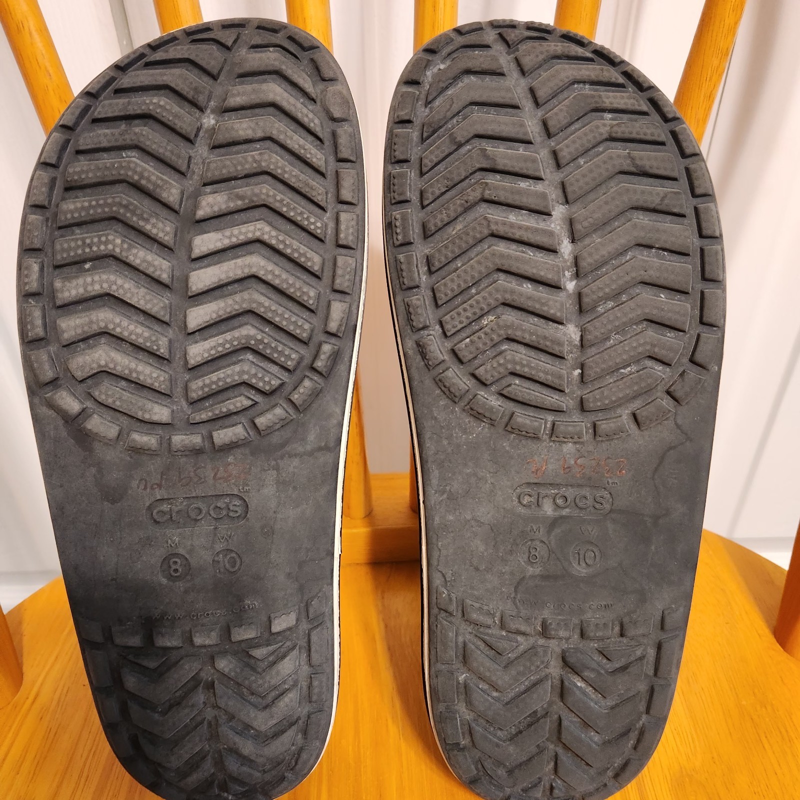 Crocs Bayaband Slide sandals M/8-W/10 Black White Unisex