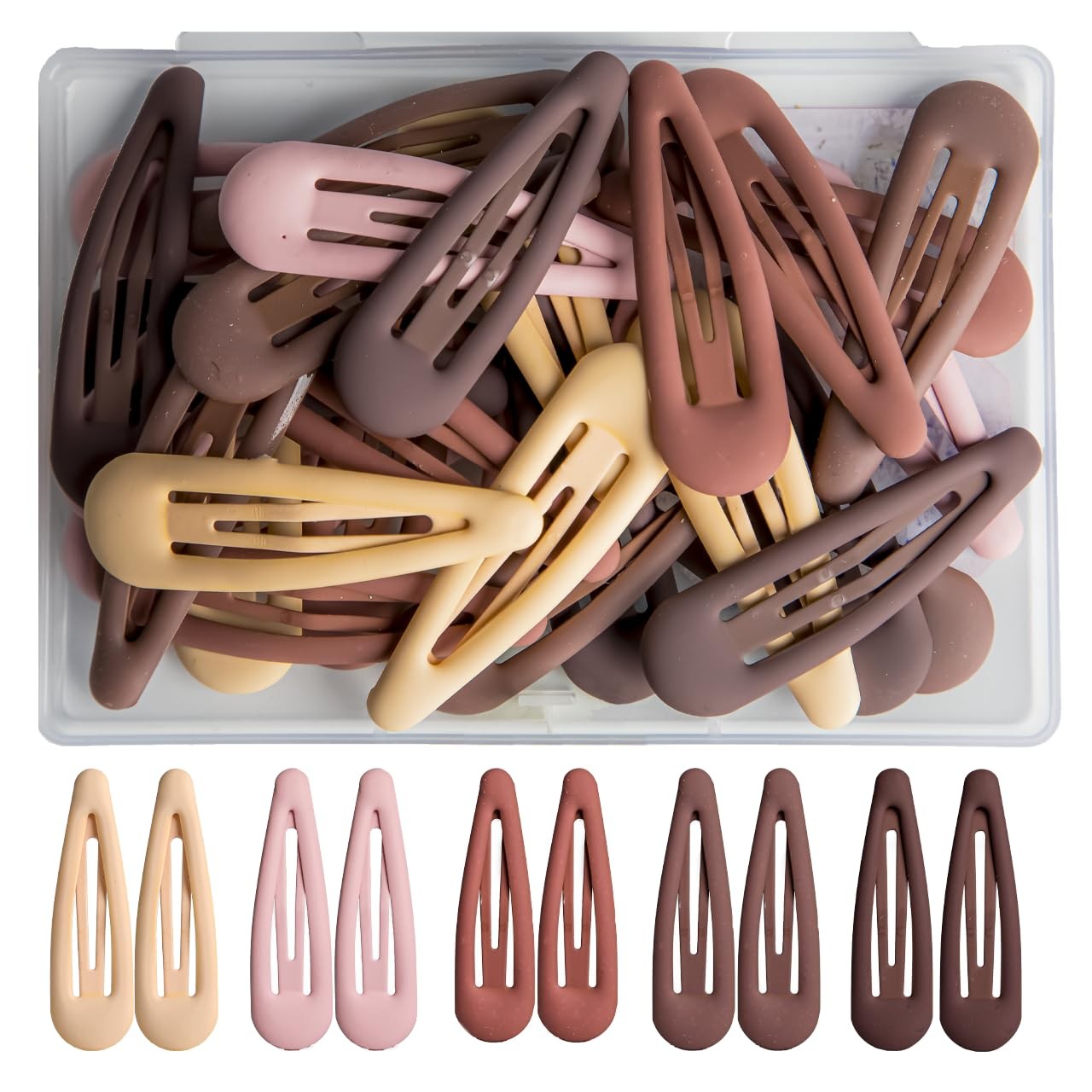30PCS Non-Slip Metal Hair Clips, 4.8cm/1.89 Inch Small Barrettes Hair Accesso…