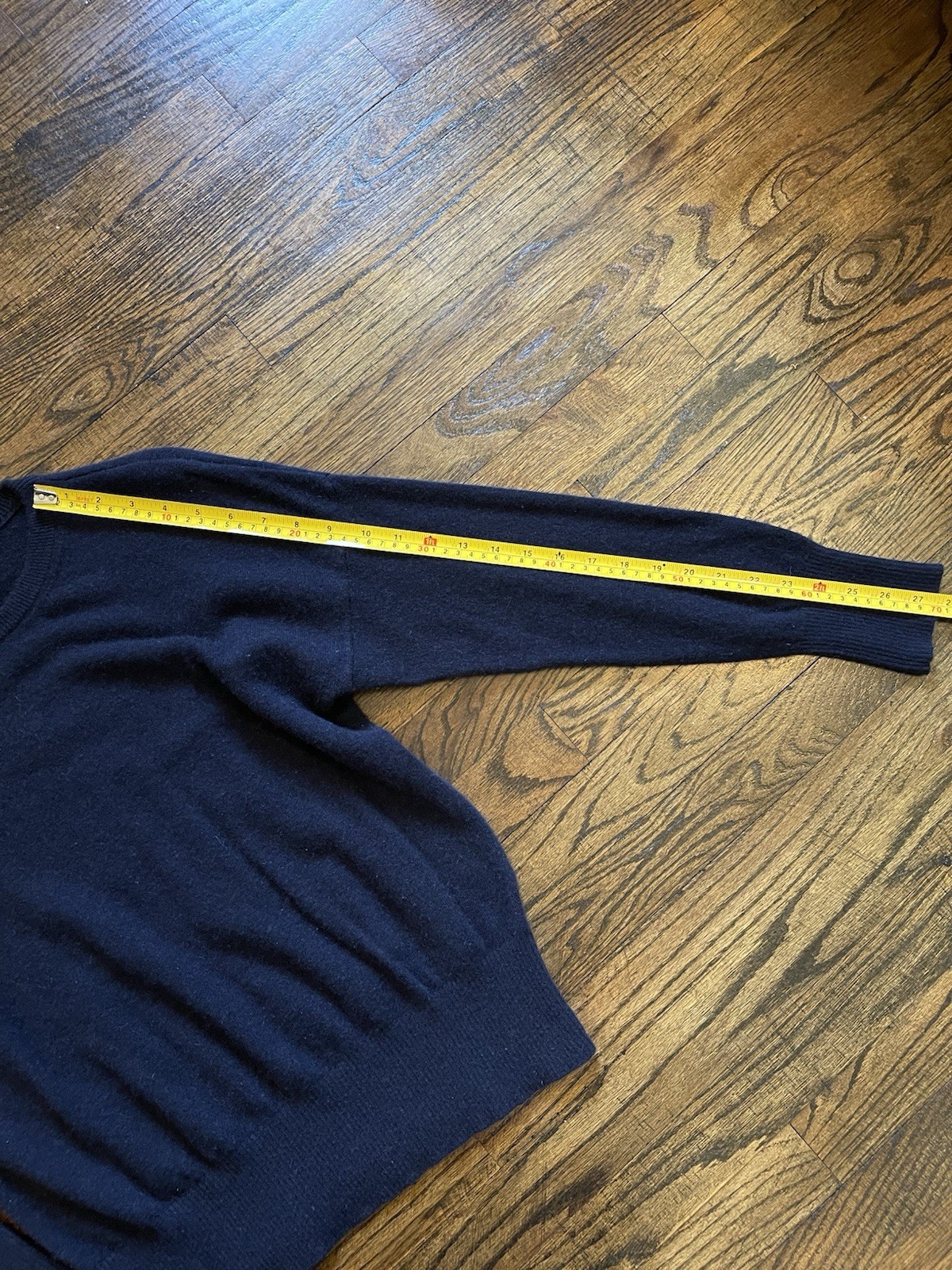 Uniqlo Sweater Womens XL 100% Cashmere Crew Neck Pullover Blue Long Sleeve
