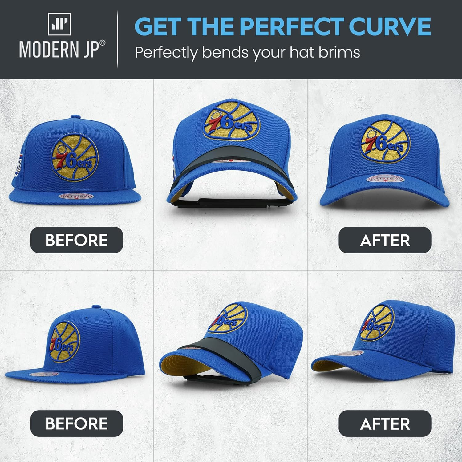 Modern JP Hat Brim Bender (1 PC) – Perfect Curve Band, Steaming Optional Hat Sha