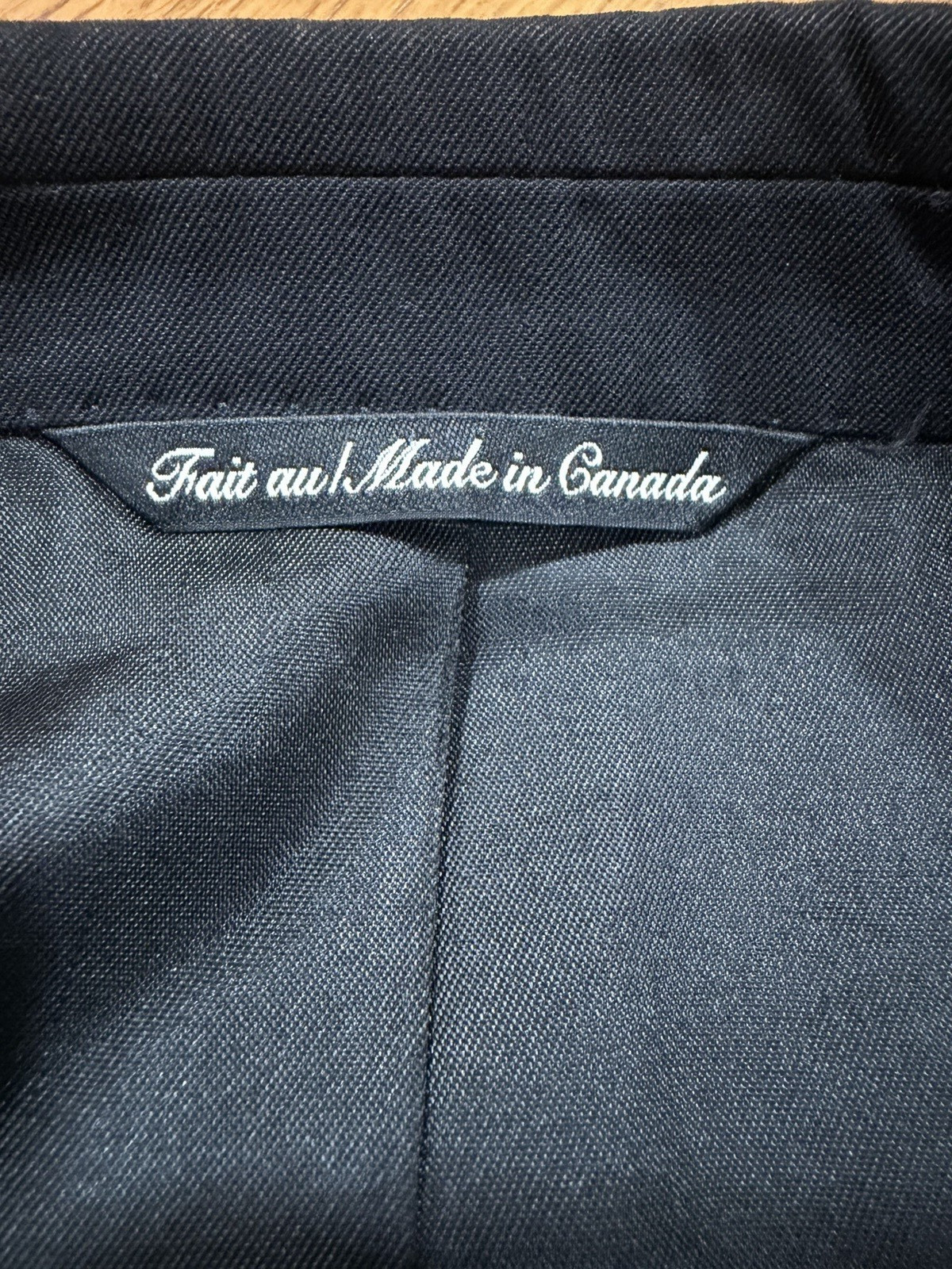 Loro Piana Fabric Malibu Clothes Beverly Hills Solid Black Blazer Canada 46L/48R