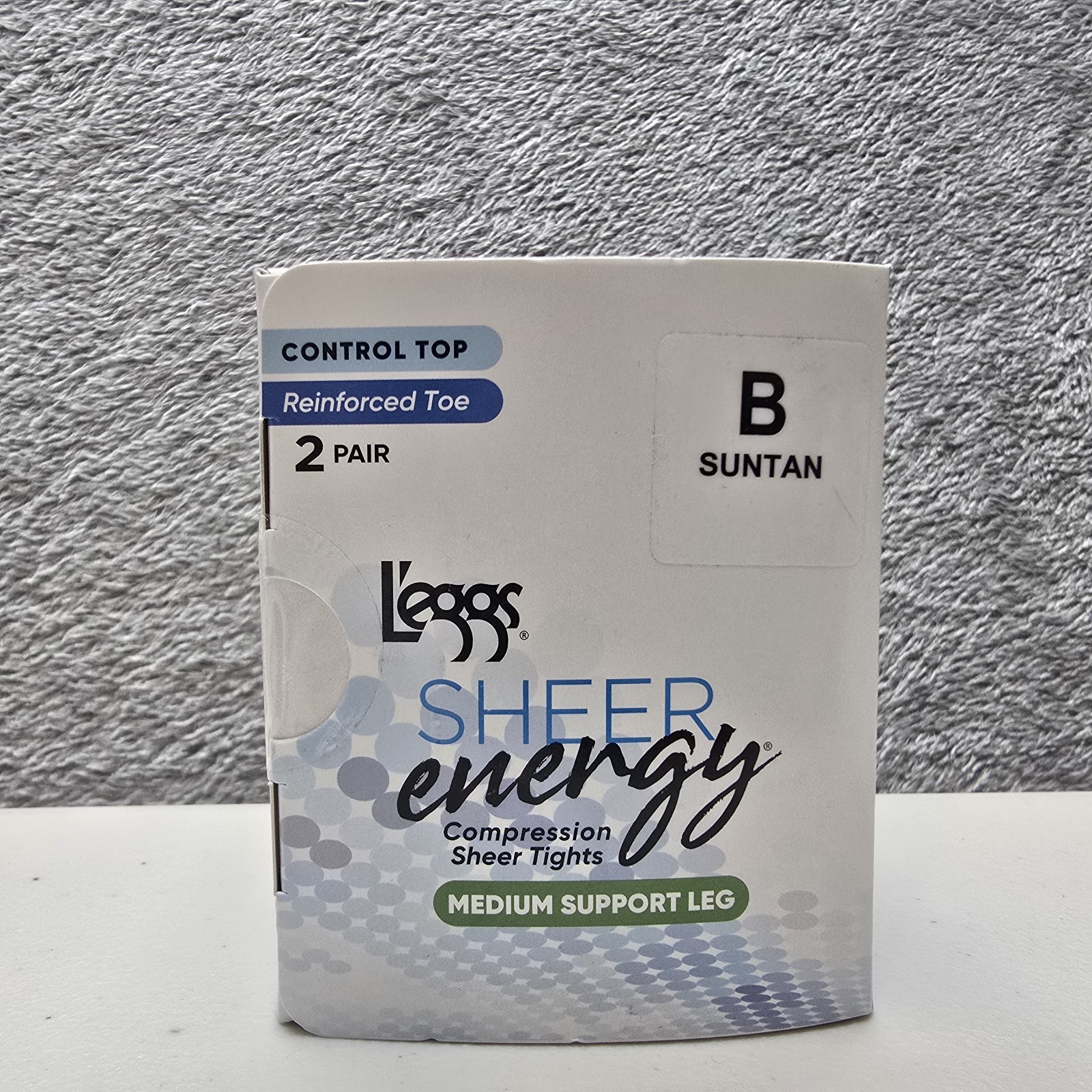 L’eggs Tights B Suntan Sheer Energy Control Top Compression Medium Support 2