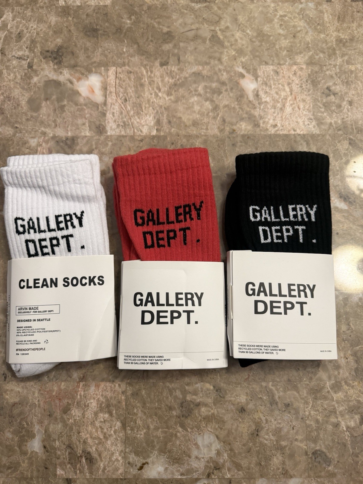 Gallery Dept Stretch-Woven Socks – M-L (9-13) 3 Pairs