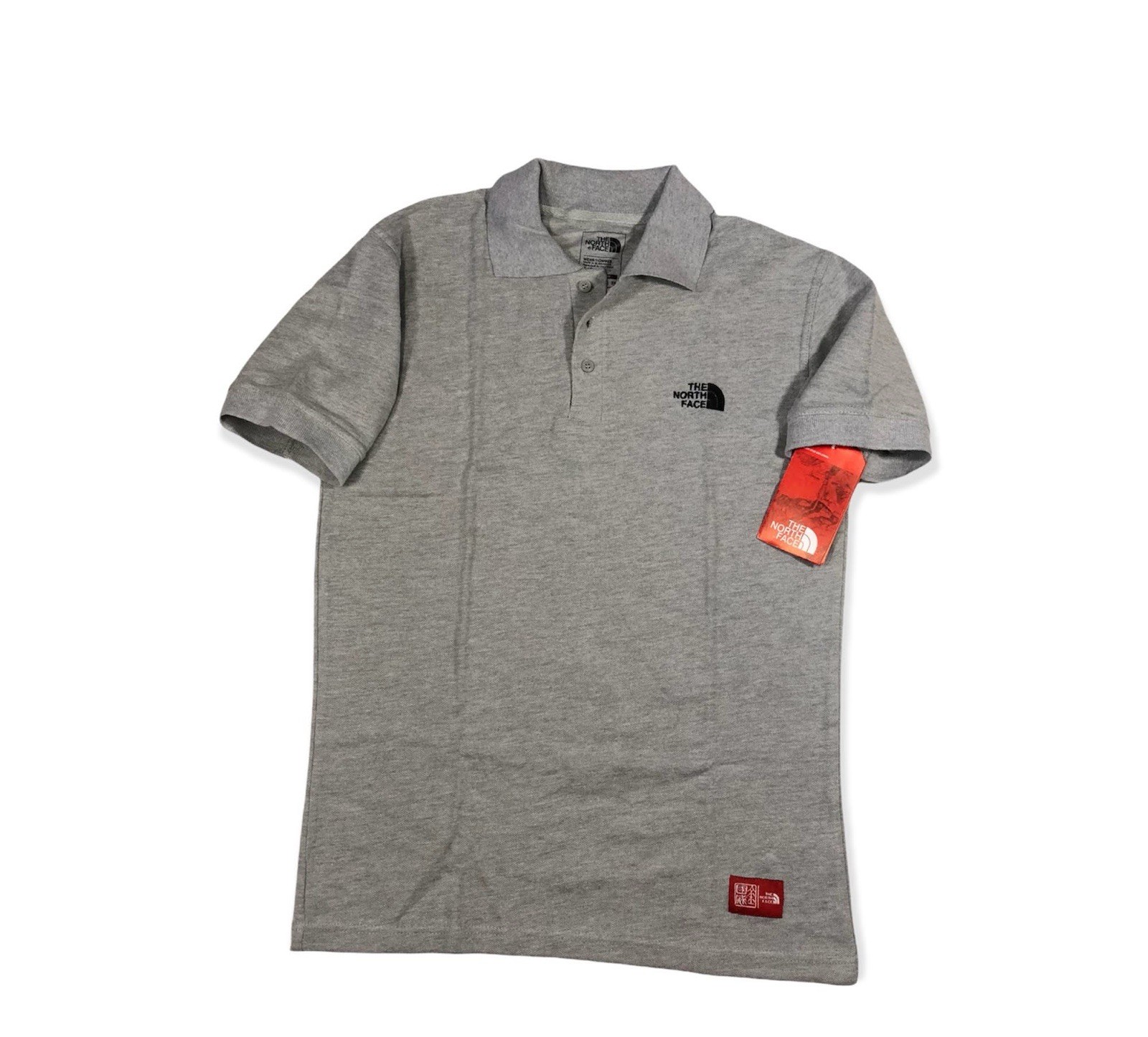 The North Face Polo Shirt Short Sleeve Mens medium Gray Golf