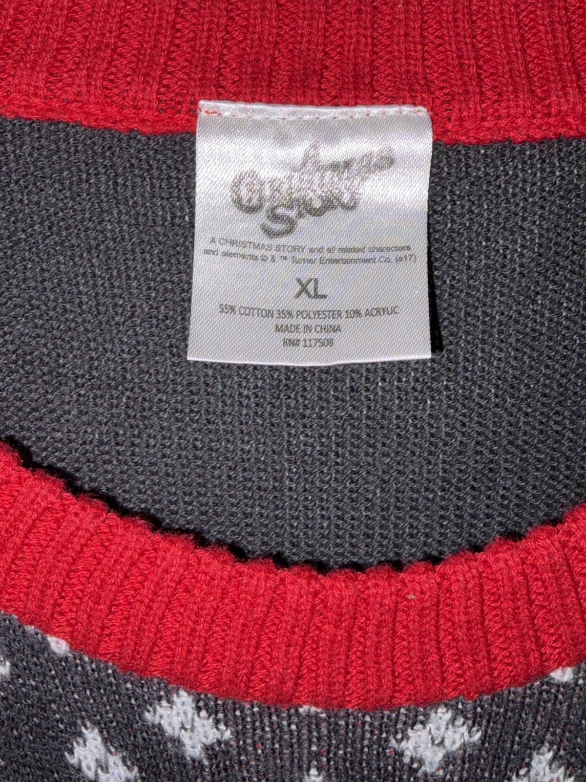 Men’s A Christmas Story XL Leg Lamp Ugly Sweater – Iconic “Major Award” Design