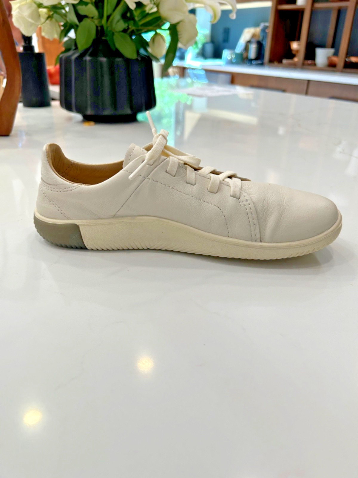 Keen KNX Mens Shoes Sz 7 Star White Leather Lace Up Sneakers New