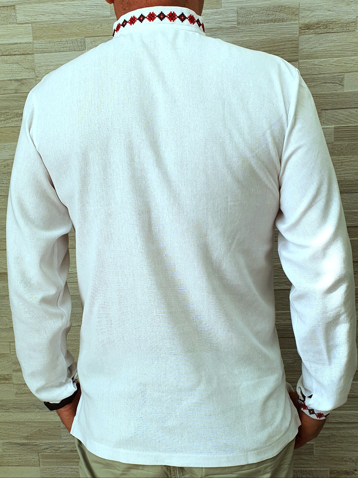 Ukrainian Embroidered Tradition shirt for men Sorochka Vyshyvanka BIG SIZE M-5Xl
