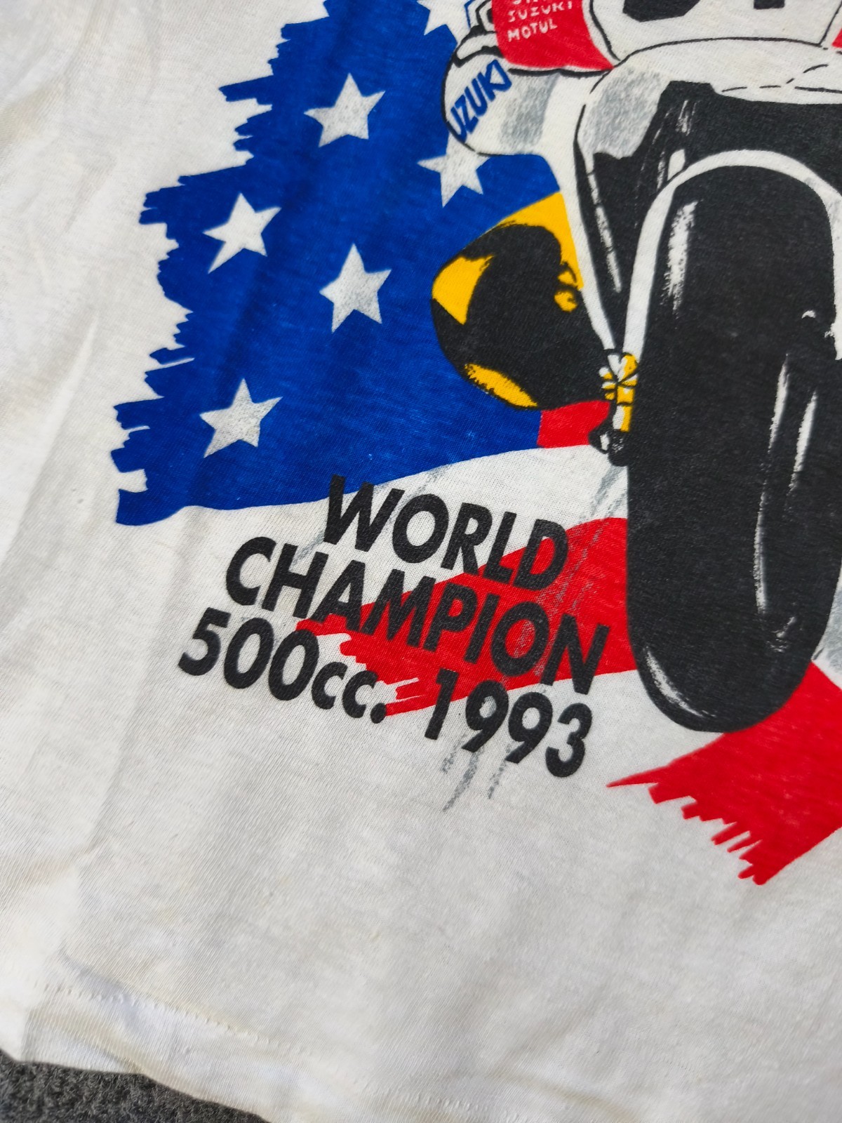 Vintage 1993 Kevin Schwantz #34 Motul Lucky Strike Suzuki 500cc World Champion T