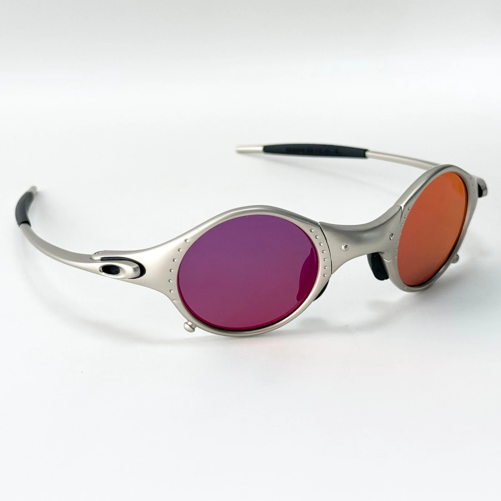 Oakley Mars X-Metal Sunglasses Silver Frame Purple Gradient Lens NEW–