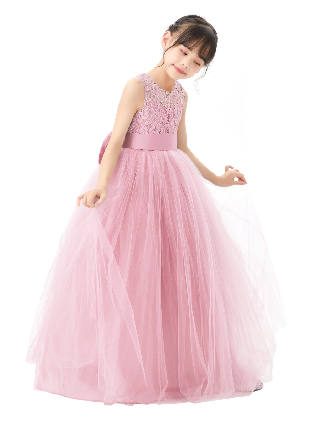 Lace Girls Dresses First Communion Dress Baptism Dress Wedding
