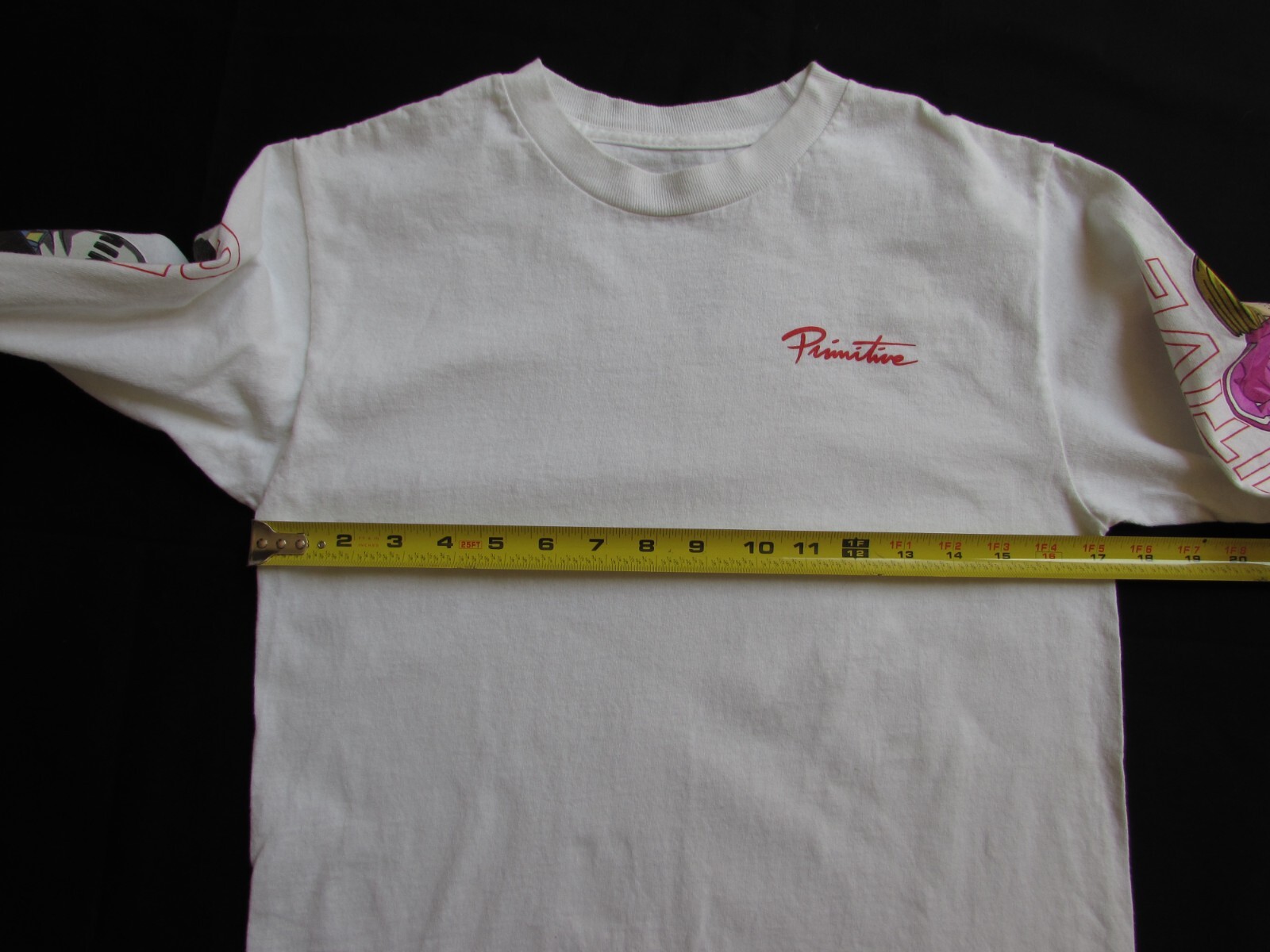 Dragon Ball Super Primitive Shirt Men White Long Sleeve Shrink After Washed Sz S