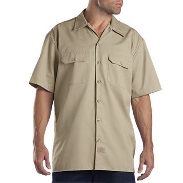 Dickies Men’s Size S-2XL 3XL 4XL 5XL Short Sleeve Work Shirt Shop Mechanics 1574