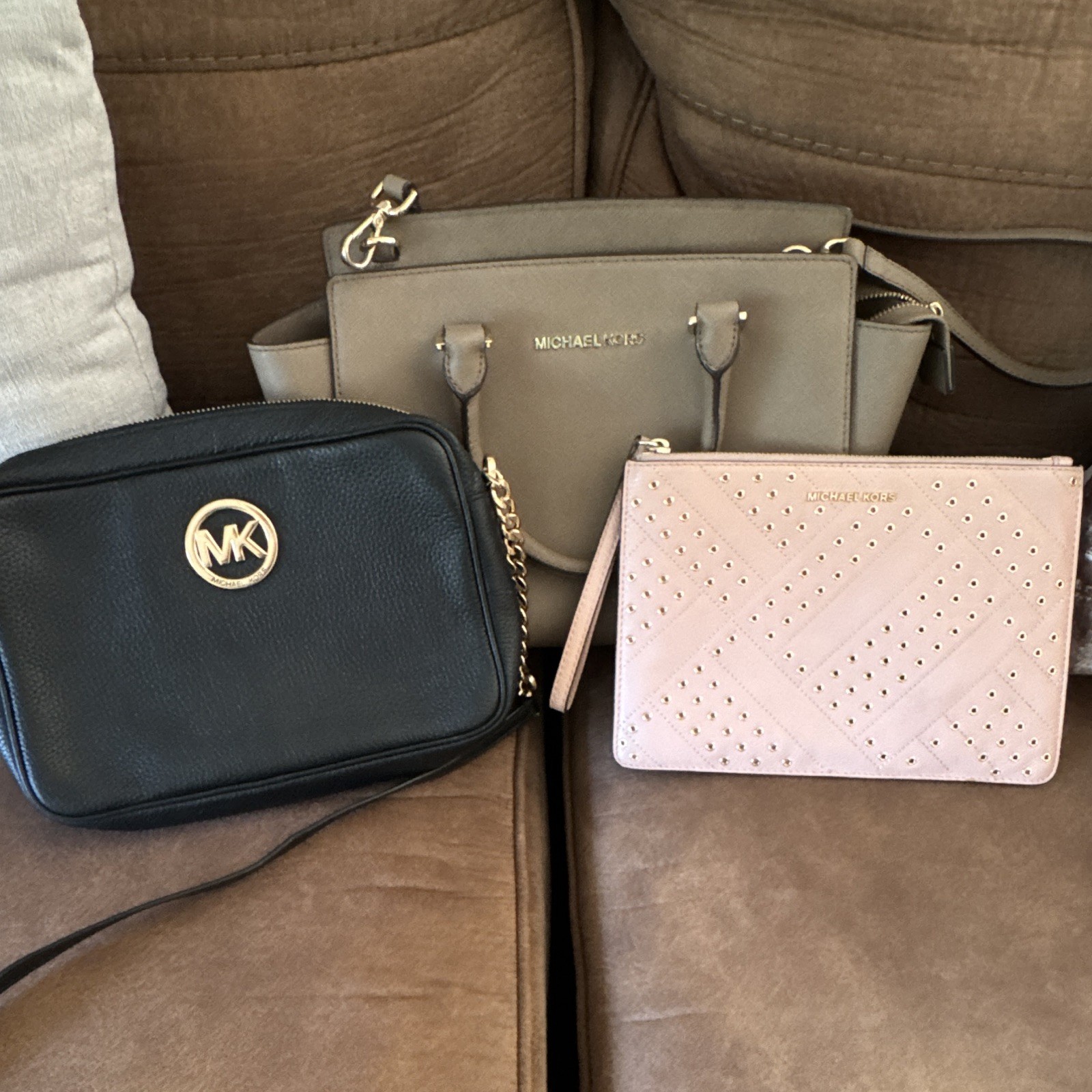 Michael Kors leather purse bundle! See description for details.