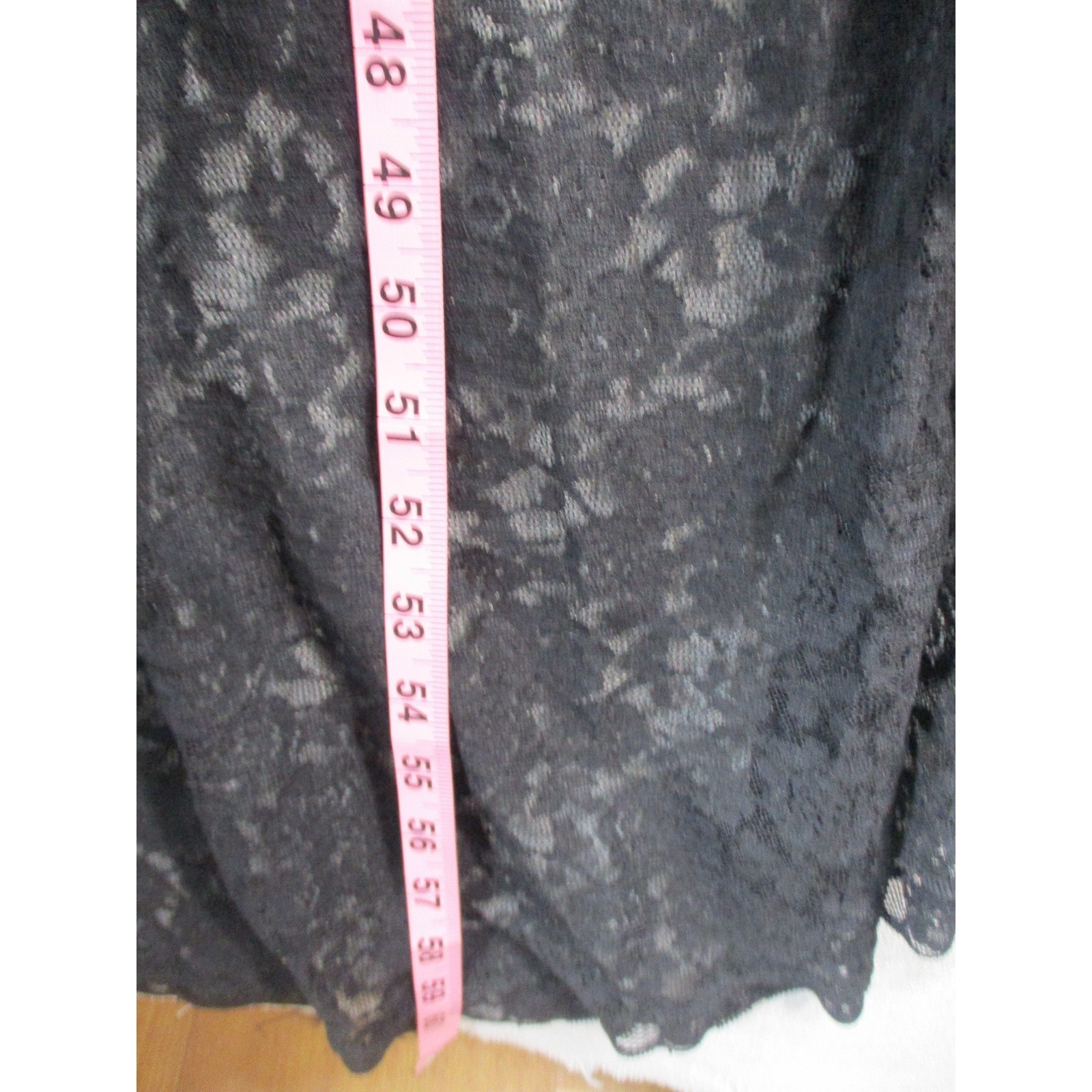 Gothic Black Lace High Low Dress Bell Sleeve Victorian Steampunk Dress Top