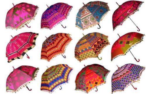 Parasols Indian Hippie Wholesale Lot of 10 Pcs Bohemian Umbrellas Decor