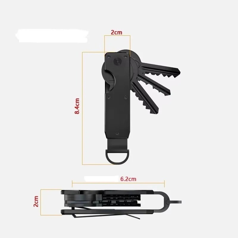 Key Organizer Compact Holder Metal Key Chain Minimalist Key Case Holder for Keyc