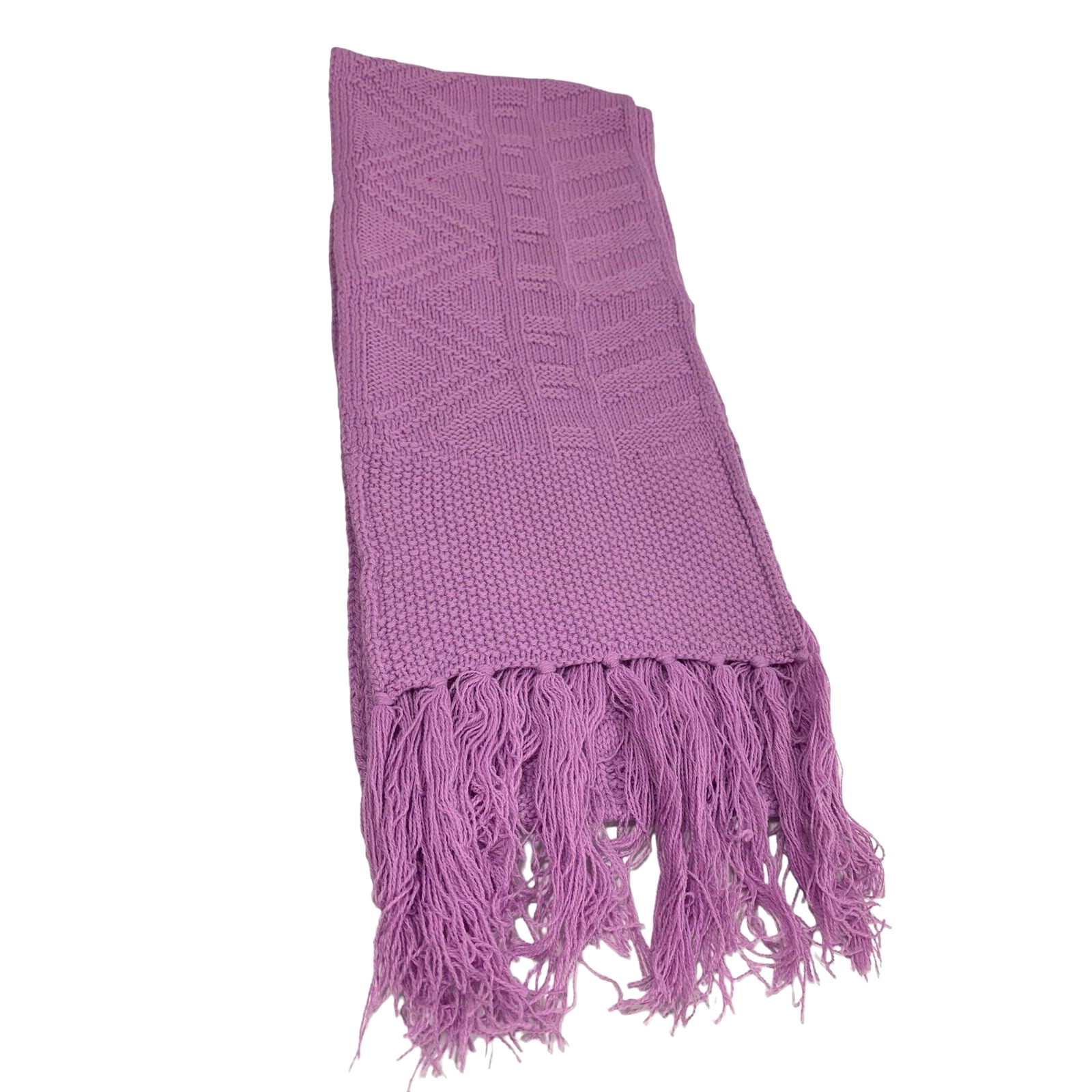 Womens Lilac Purple Knit Scarf or Shawl Wrap Roamans NWOT