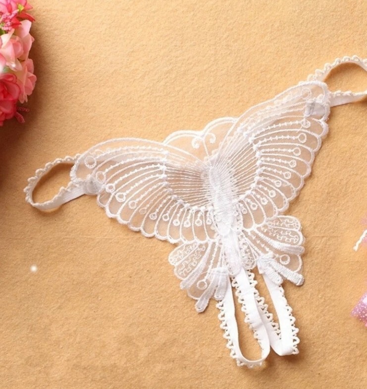 Crotchless Panties – SexyLingerie – Womens Underwear – Butterfly Shape G-String