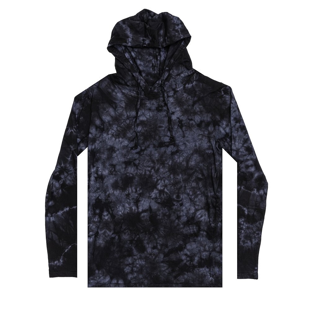 Tie Dye Long Sleeve Hoodie Multicolor Adult S M L XL 2XL 3XL 100% Cotton