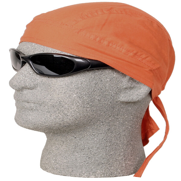 Solid Color DOO RAG Do Du FITTED BANDANA w/Ties HaVaDanna Danna Skull Head Cap