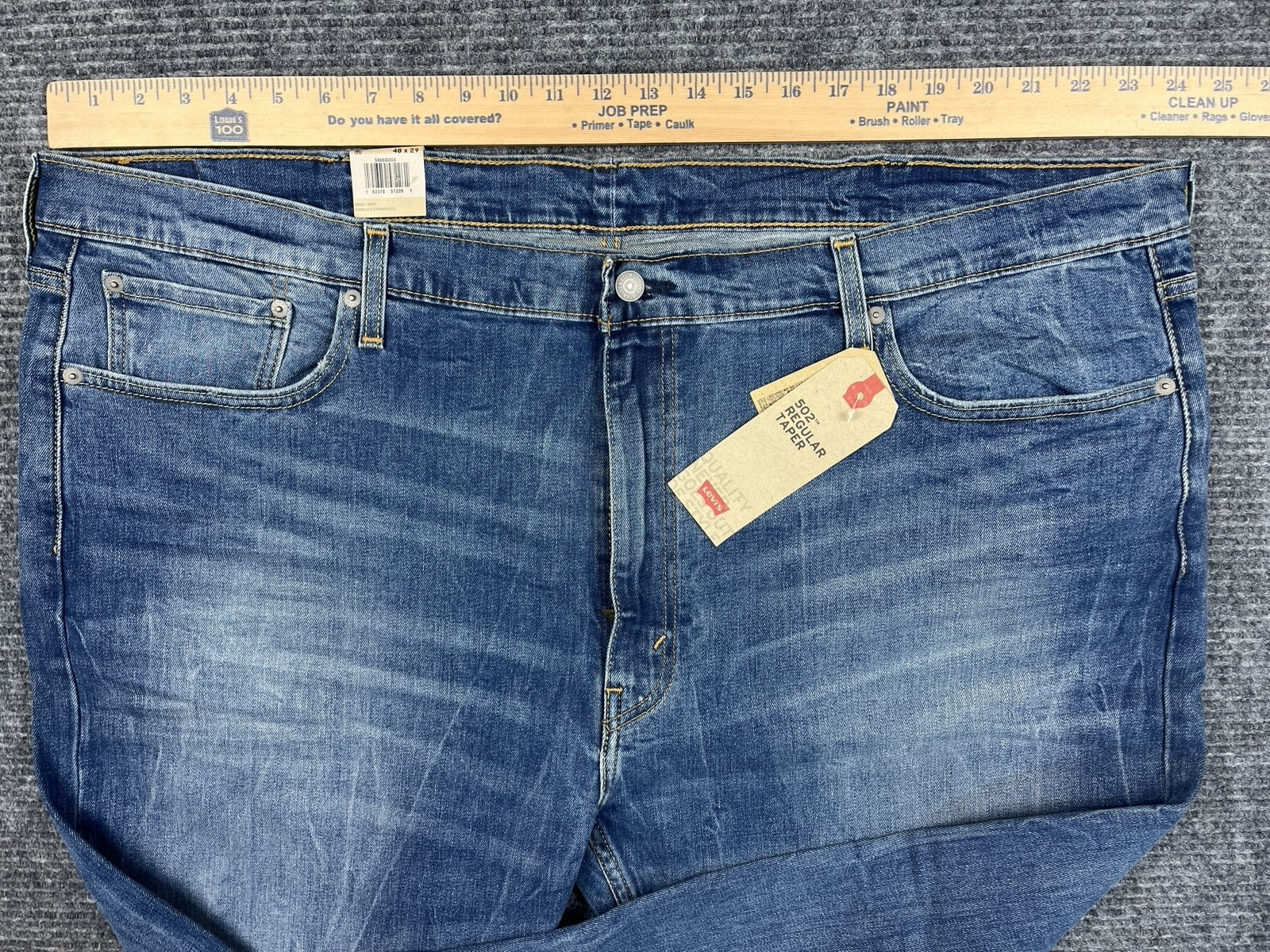 Levi’s 502 Men’s size 48×28 Big & Tall Regular Taper Fit Blue Jeans NEW NWT
