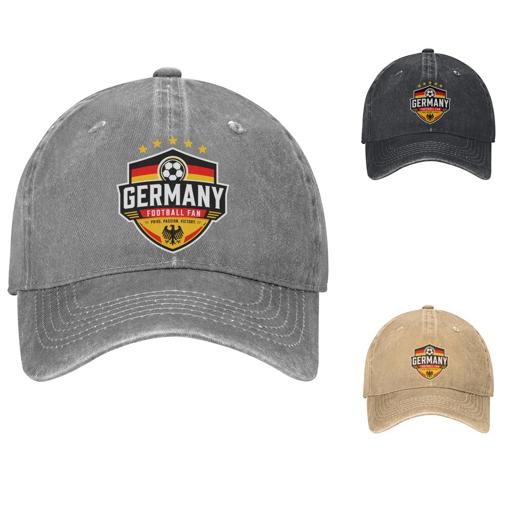 Germany Soccer Crest Baseball Cap Football Fan Dad Hat Adjustable
