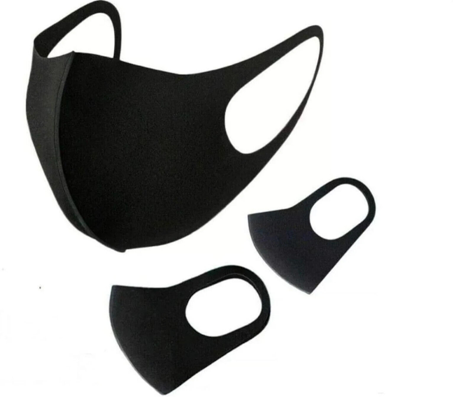 Japanese Style Face Masks Black Unisex Reusable Washable Fashion Mask US Seller