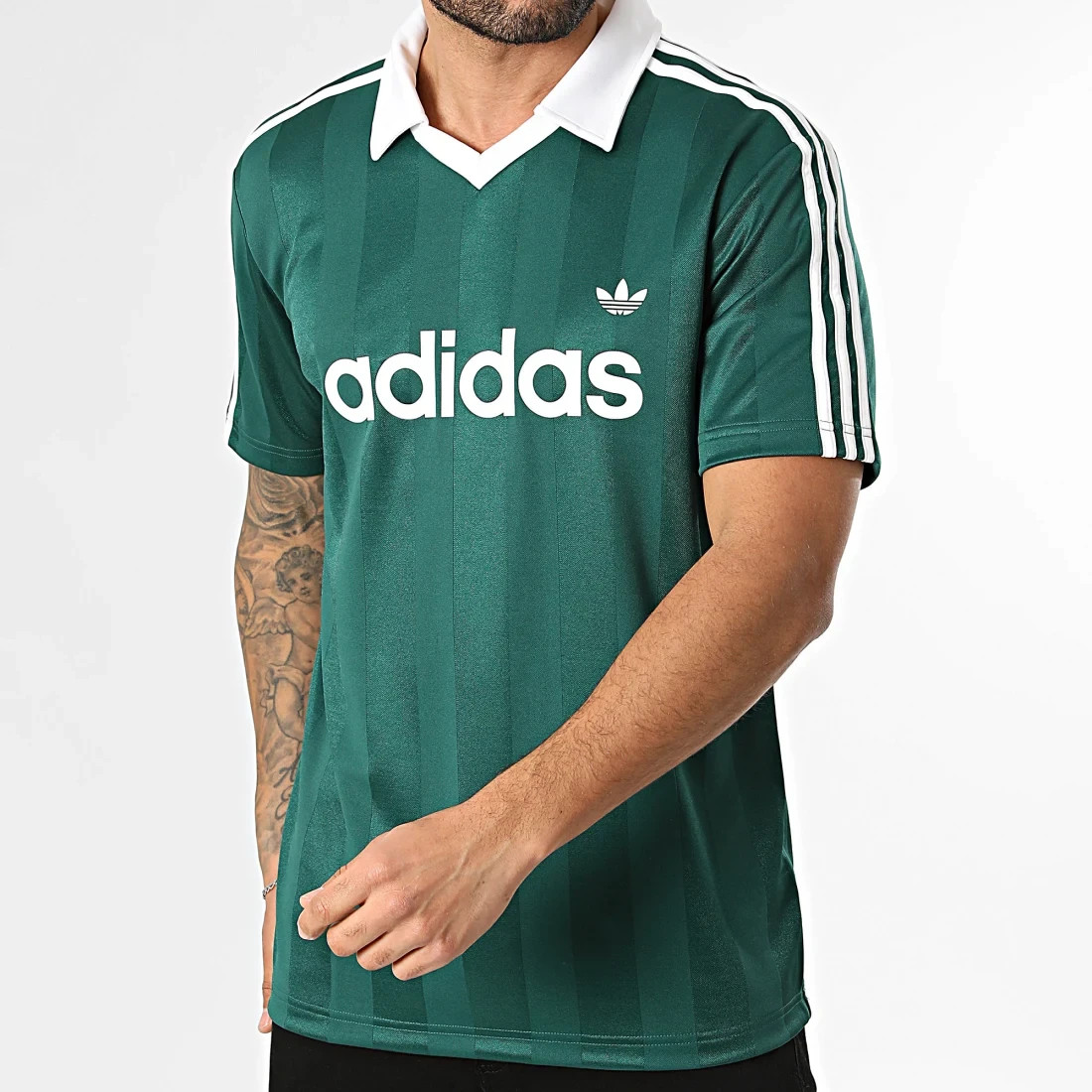 adidas Originals Men’s Archive Collar Engineered JSY Trefoil Jersey KE3582