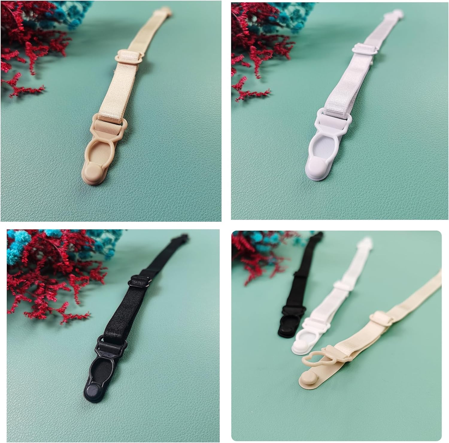 Women’s Bra Strap Clips Non-Slip Bra Strap Holder, 3 Pieces