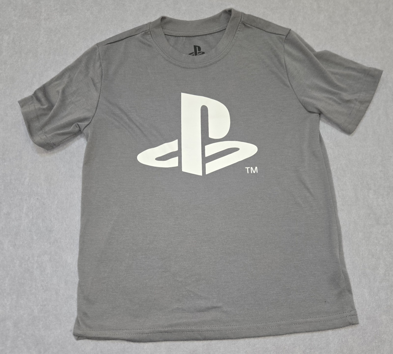 Boy’s Sz 8 Playstation Gray Cool Kids Short Sleeve Graphic Tee