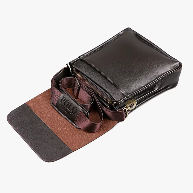 Polo Style Vertical Shoulder Bag Casual Crossbody Business Travel Bag Free Ship