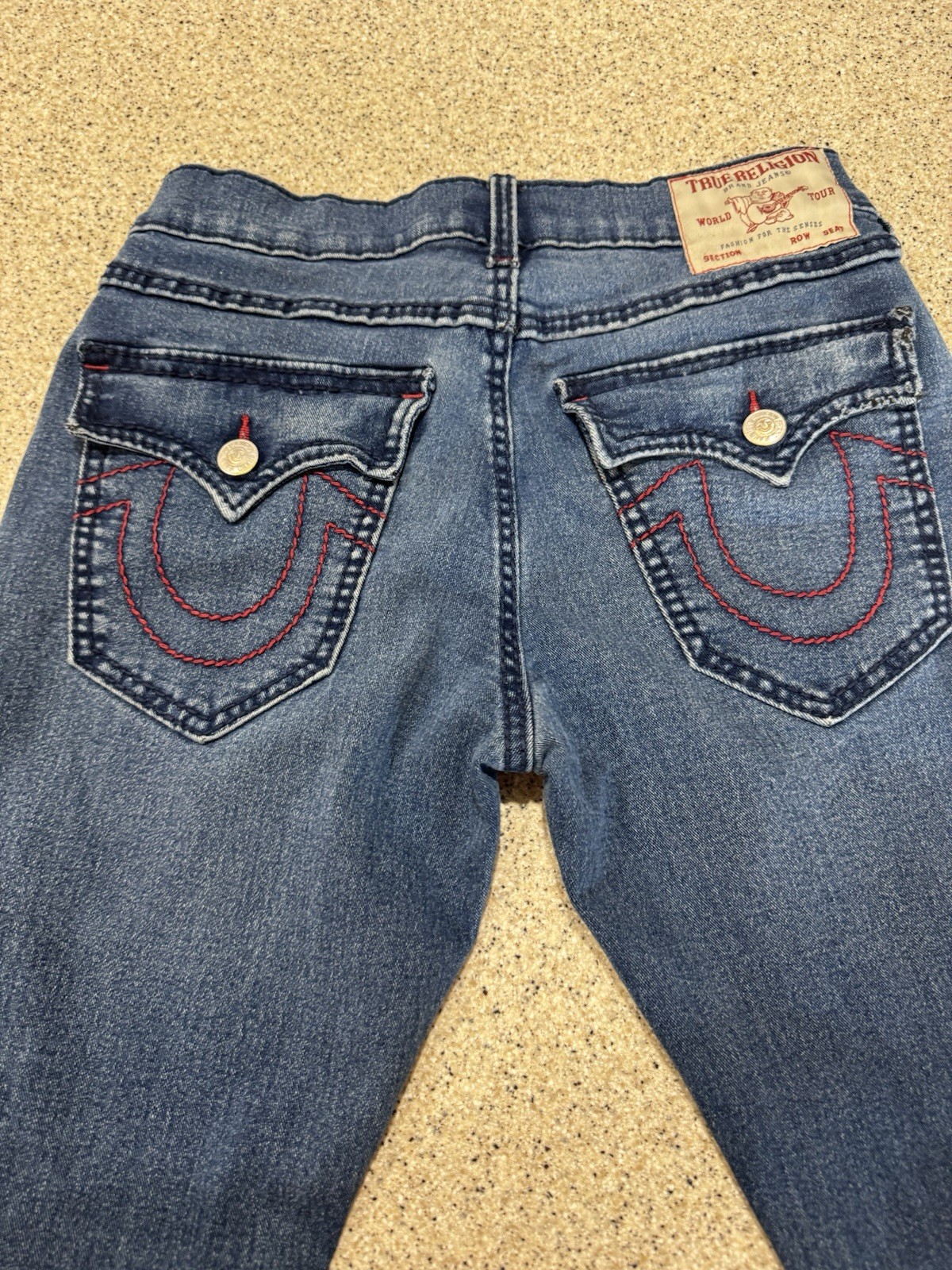 True Religion Men’s GENO BIG T FLAP SLIM Jeans 30×30