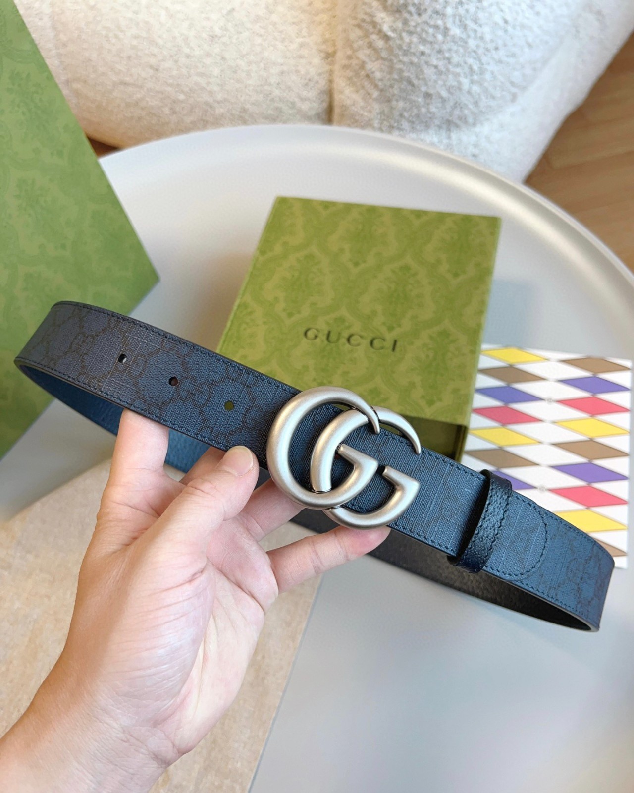 GG Supreme Canvas Reversible Belt With Box Size 95 – 3.8cm