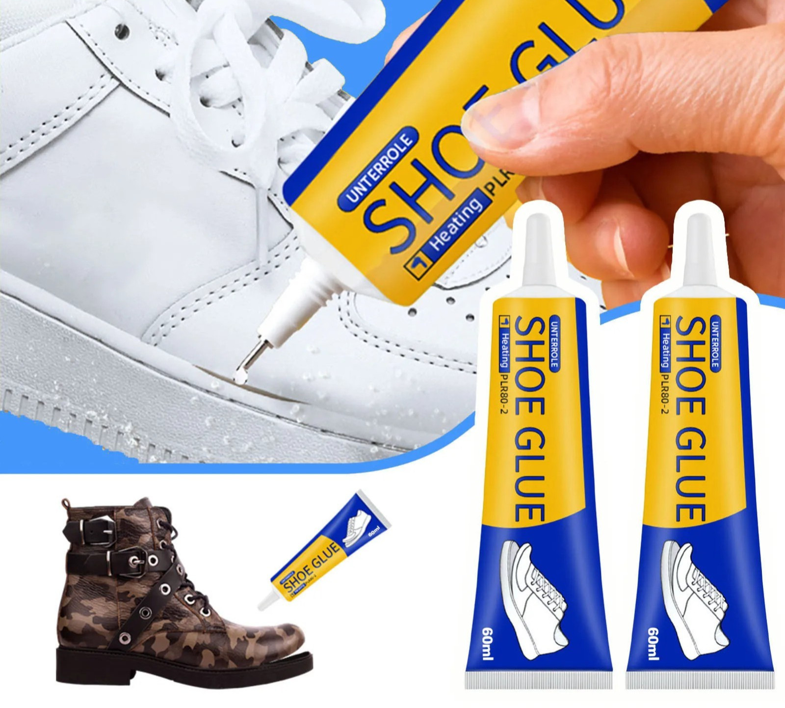 Super Strong Shoe Glue 60ml Waterproof Repair Adhesive for Sneakers Leather