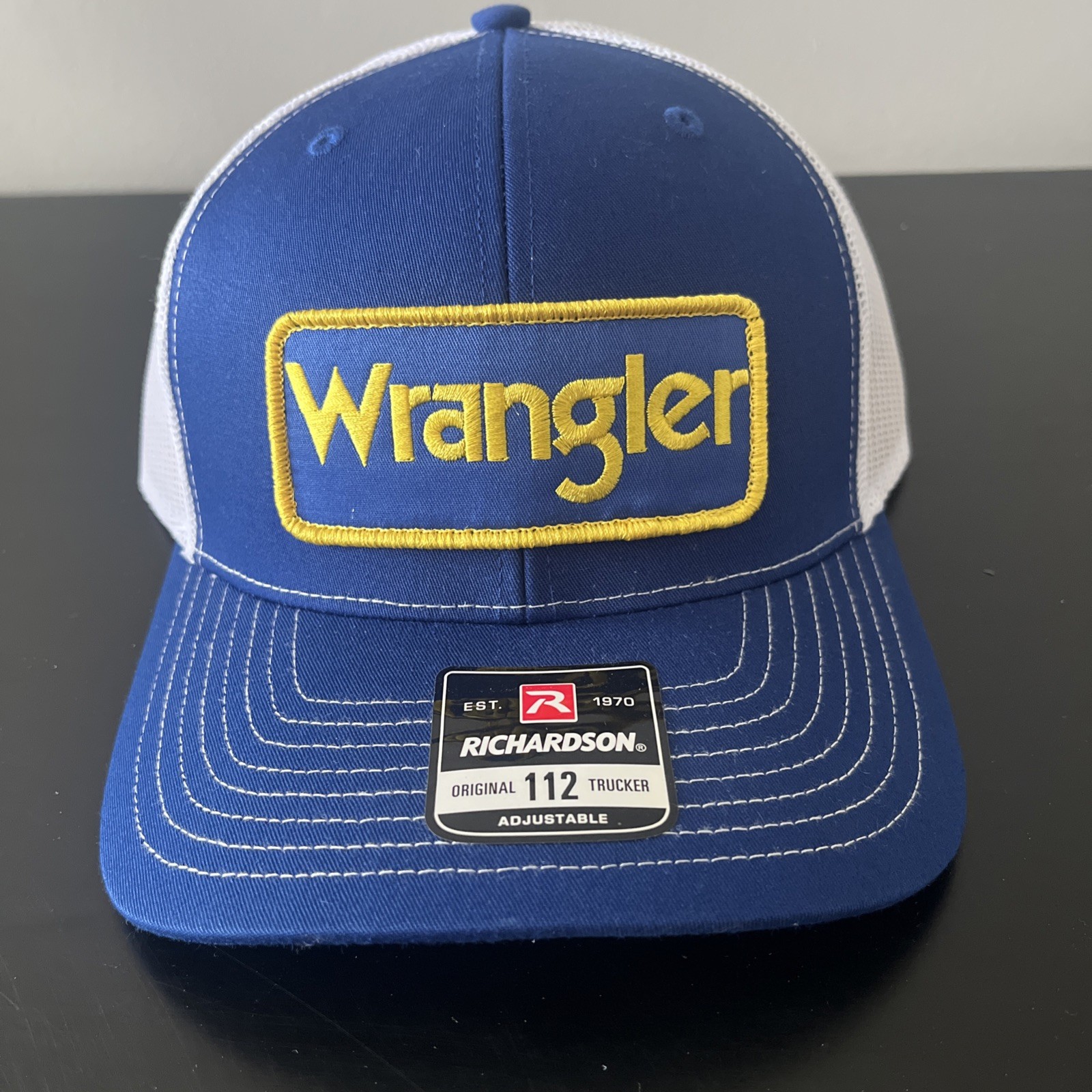 Wrangler Dale Earnhardt NASCAR Trucker Hat Richardson 112 Cap