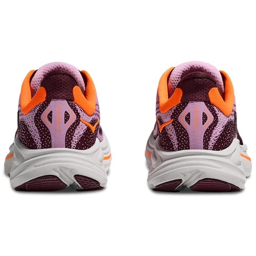 HOKA Clifton 10 Purple Orange 1168860-FLWR GS Size 4Y-7Y Kids Women New