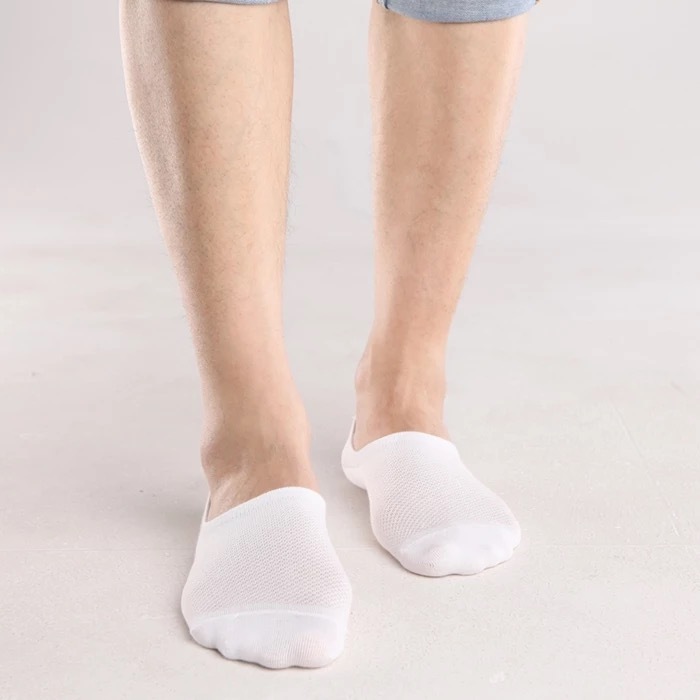 Men Bamboo No Show Dress Nonslip Ankle Sport Breathe Solid Casual Socks 5/10Pack