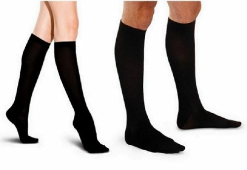 (5 Pairs)15-20mmHg Graduated Compression Support Socks Knee High Men Women S-XXL