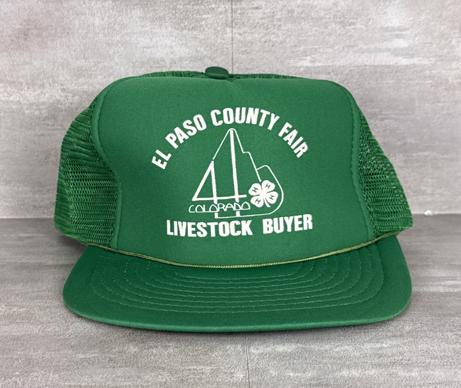 Vintage El Paso County Fair Livestock Buyer Colorado Trucker Snapback Mesh