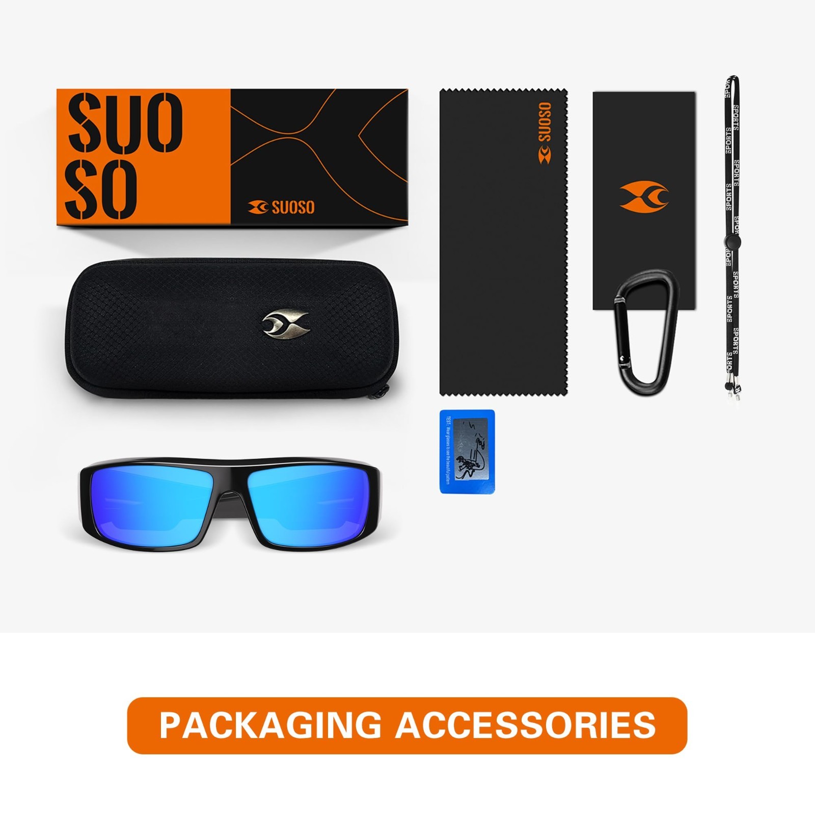 Polarized UV400 Fishing Sunglasses for Men & Women – Wrap Around Sports Glasses