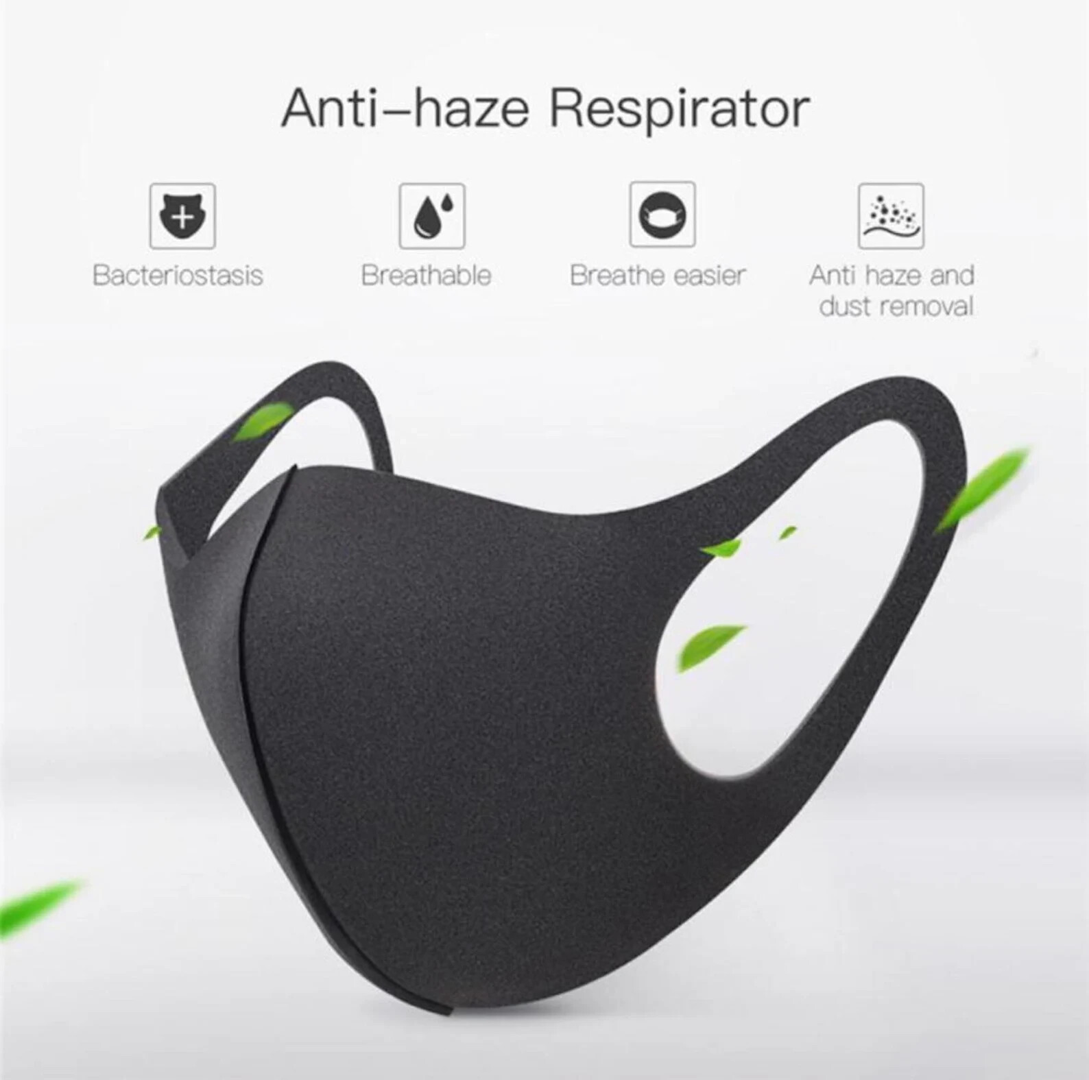 Japanese Style Face Masks Black Unisex Reusable Washable Fashion Mask US Seller