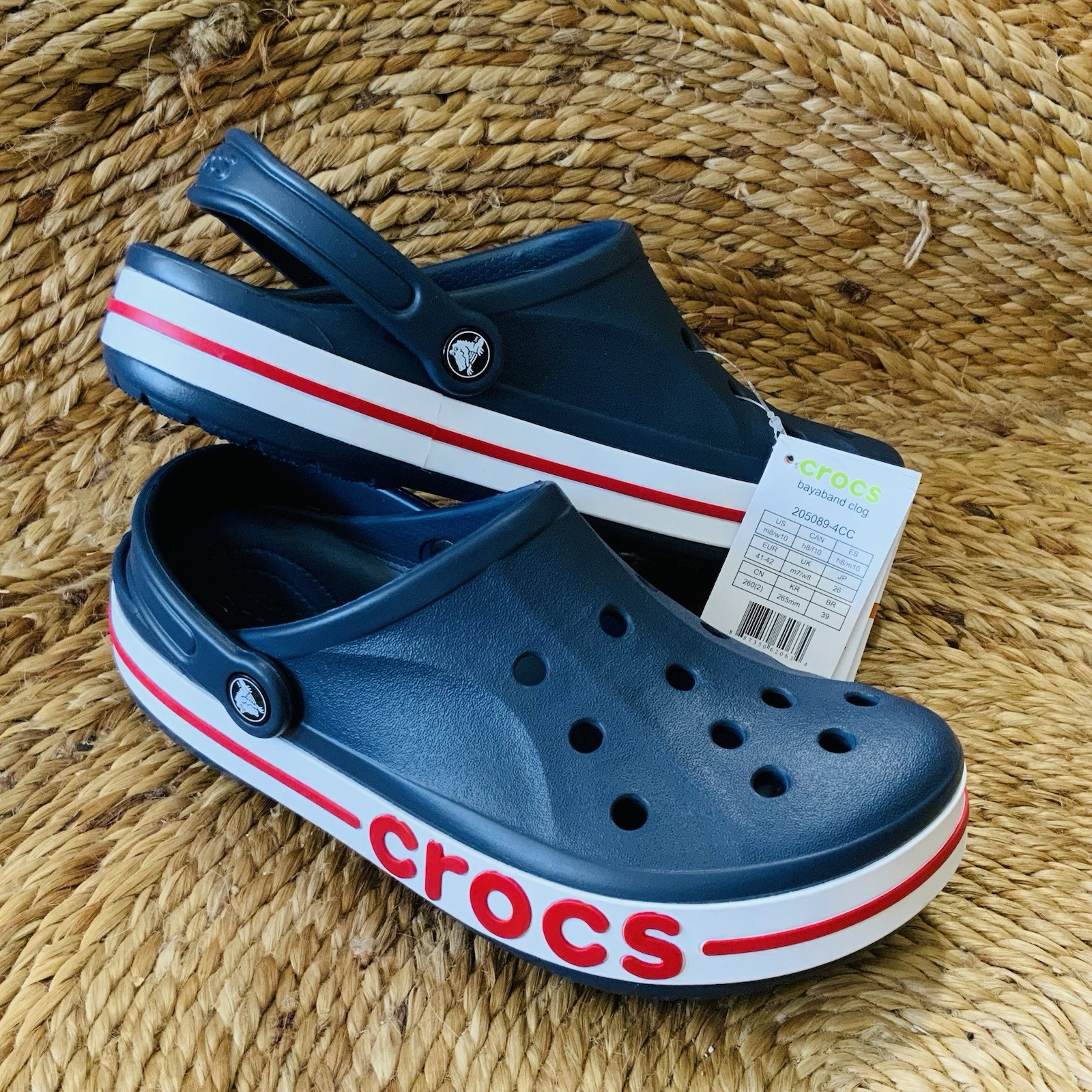 Crocs | Bayaband Sling back Clogs in Navy / Pepper | US Size M8W10 ~ 205089-4CC