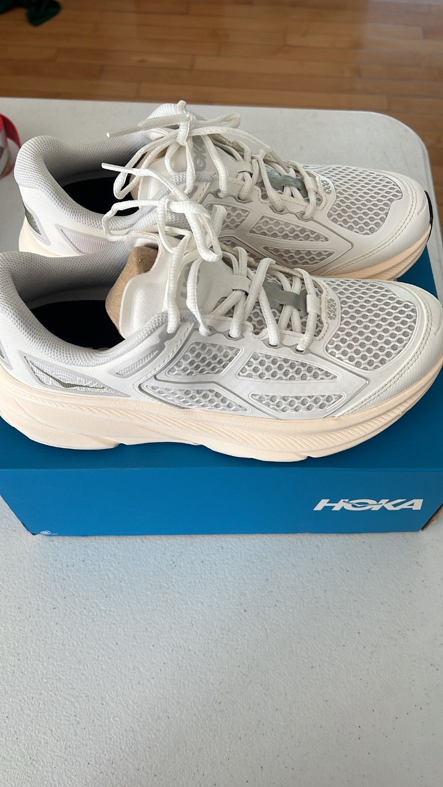 Size 7 – Hoka One One HOKA Clifton One9 Frost Cosmic Grey Extra Laces Included