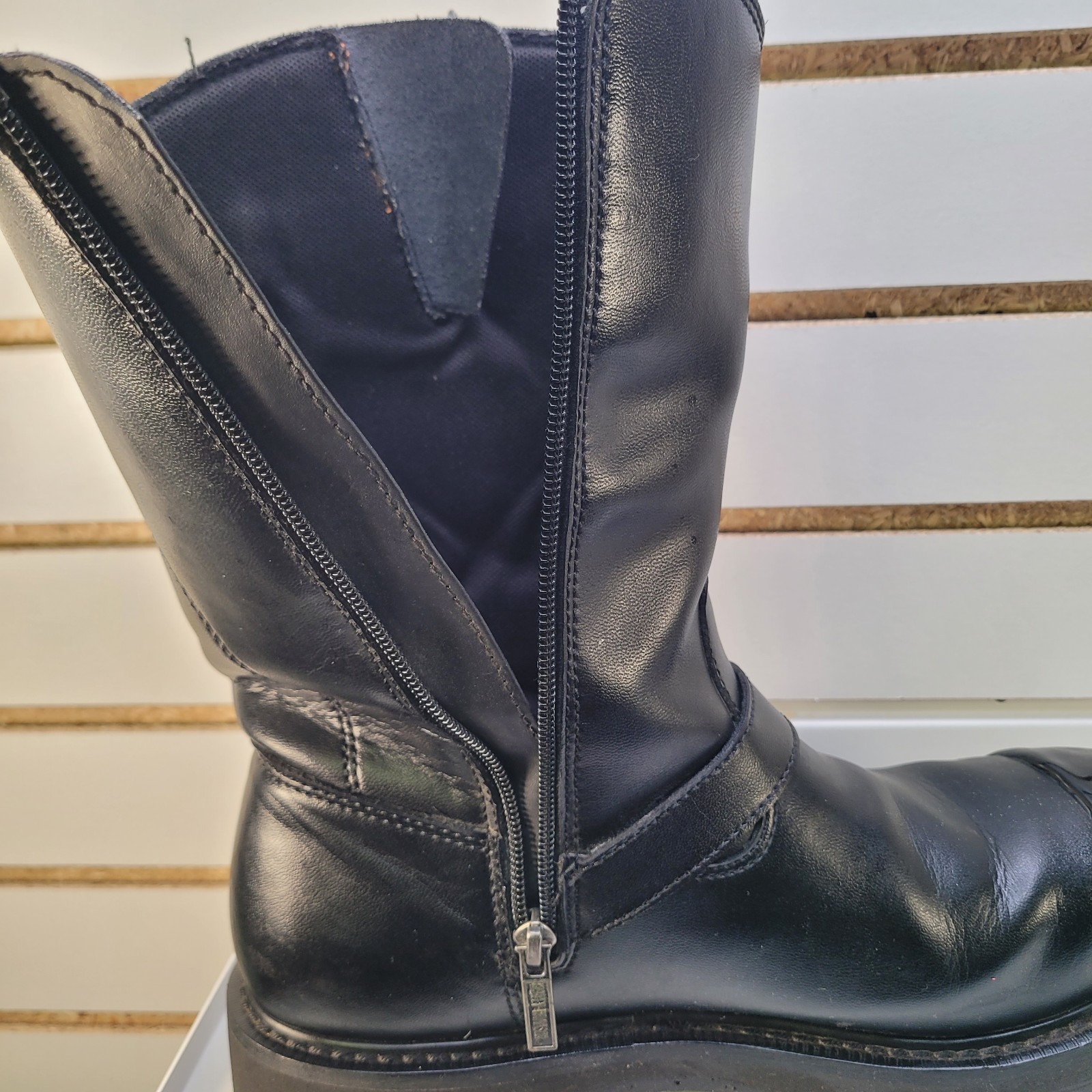 Harley Davidson Men’s Jason Black Steel Toe Boots Shoes D93120 Safety Sz 10M