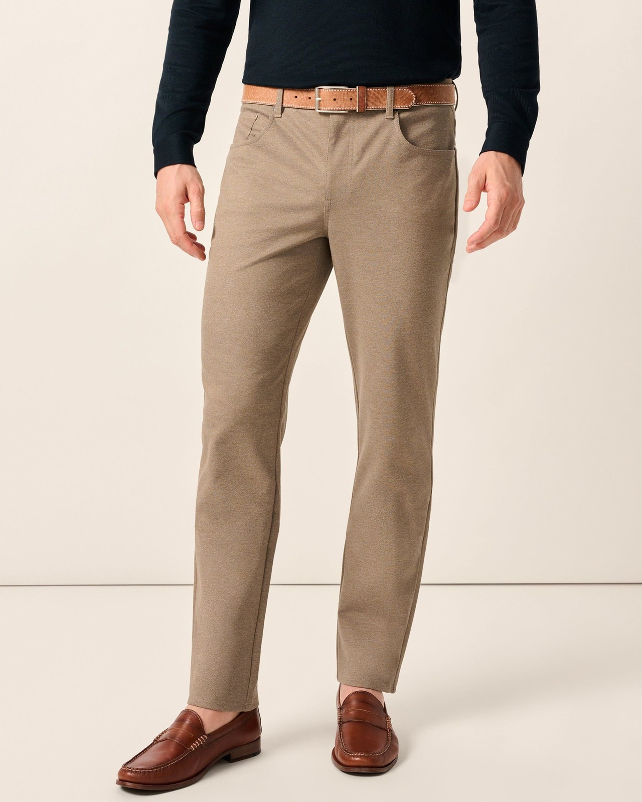 Burbank Stretch Knit 5-Pocket Pant johnnie-O Mens Size 35X32 (7848677)